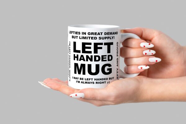 11 left handed mug