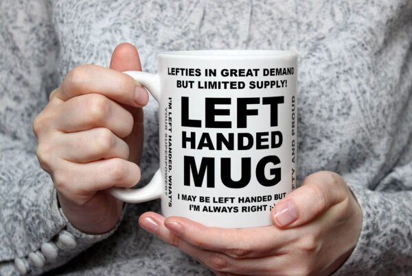 1 left handed mug