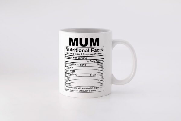 3 Mum Nutritional facts