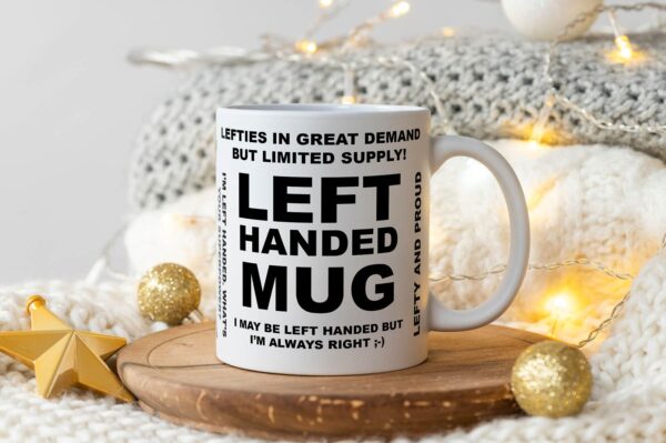 5 left handed mug