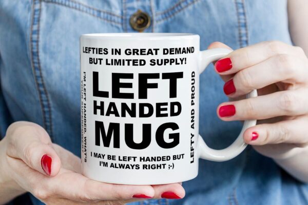 6 left handed mug