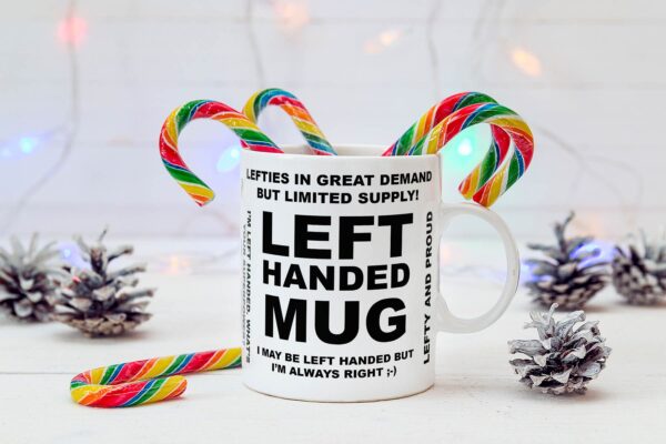8 left handed mug