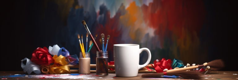 stoony3447 A banner with a single white mug in the center a pai 4ebd86f7 b2a8 431a 8c3f 088fcbf6e32b