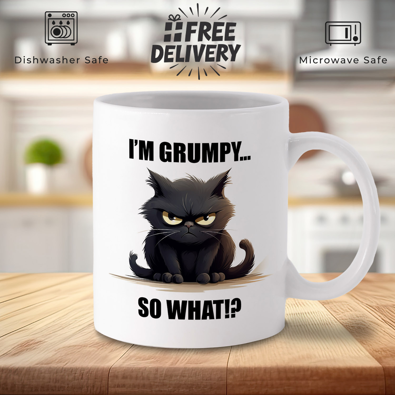 Grumpy Cat 11oz Mug - Perfect for Coffee & Tea Lovers