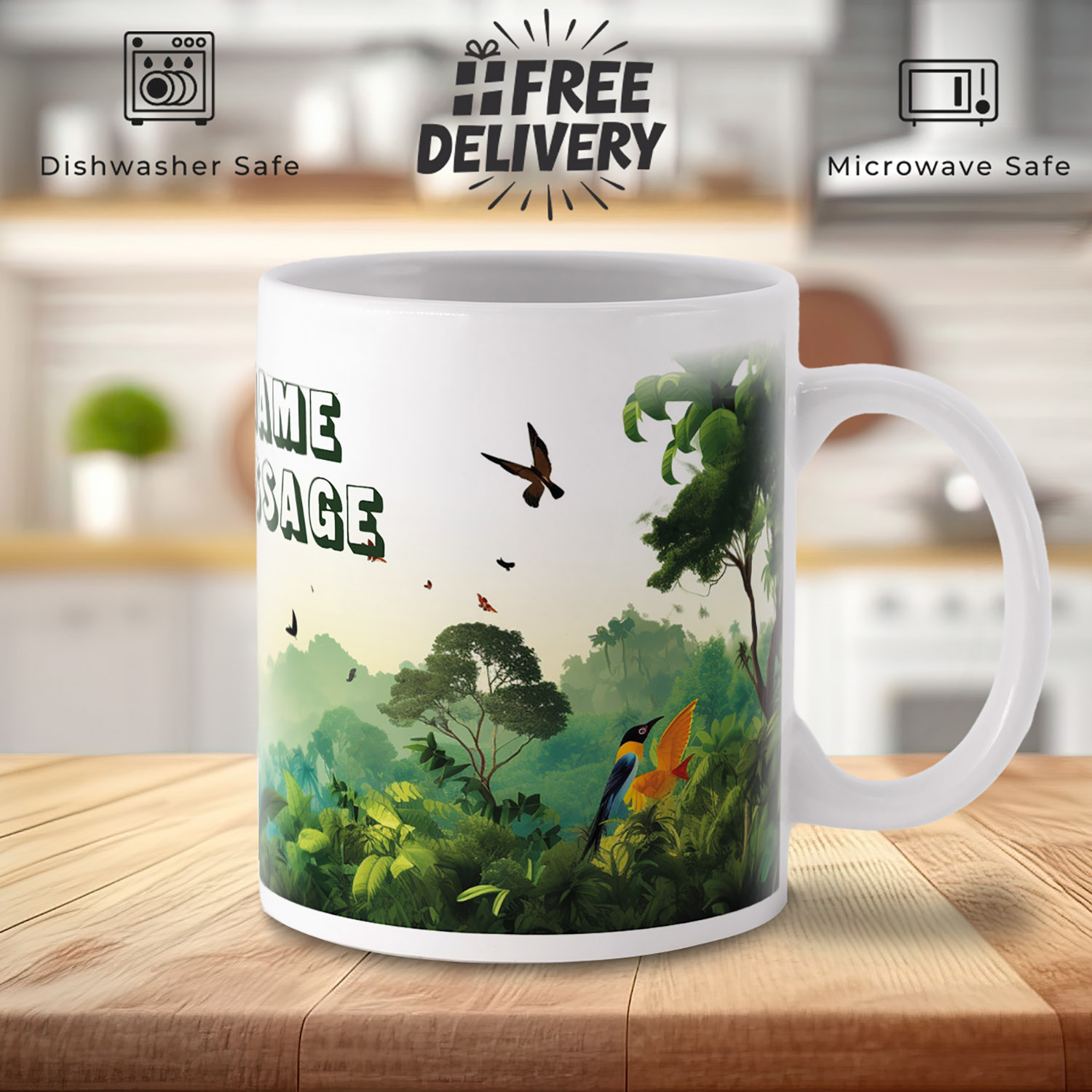 Personalised Jungle Adventure Mug - Perfect Gift for Kids