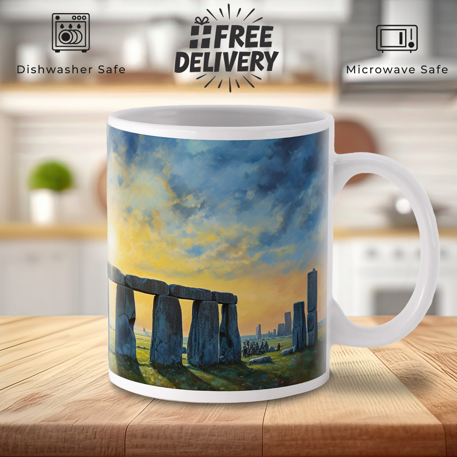 Enchanting Stonehenge Sunset Mug - Perfect Gift for Nature Lovers