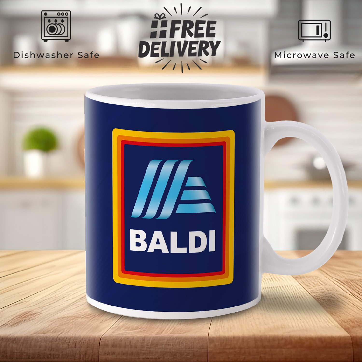 Baldy Aldi-Inspired Funny Mug for Humorous Gift Lovers