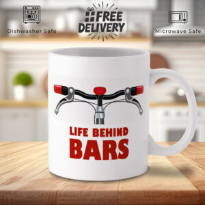 Life Behind Bars Cycling Mug - Perfect Gift for Cyclists