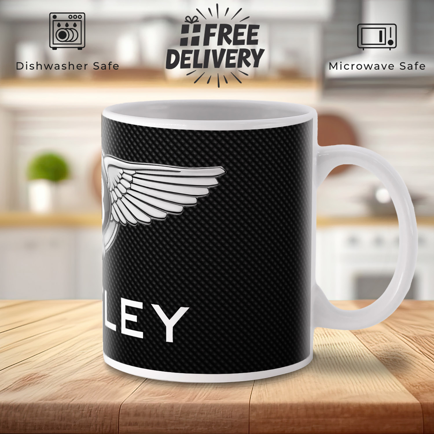 Luxury Bentley Logo Mug - Perfect Gift for Car Enthusiasts