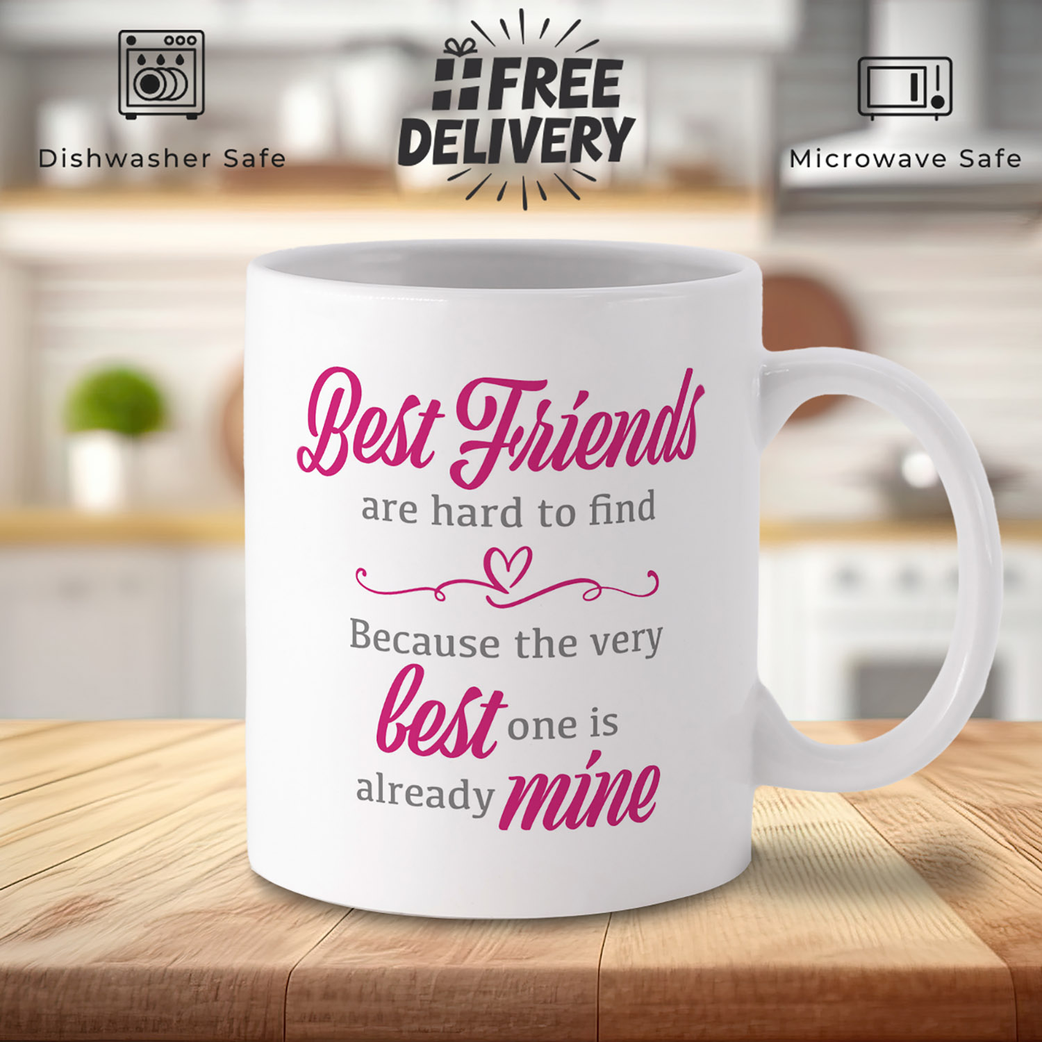 Best Friends Mug: Unique Gift for Friendship Celebrations