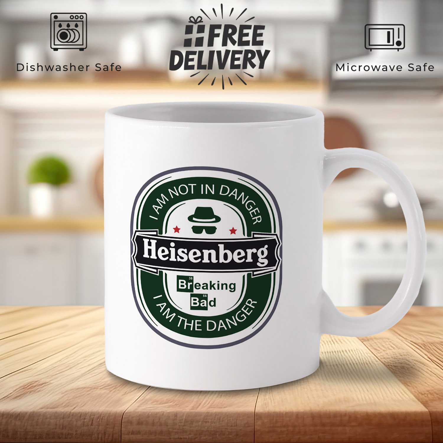 Breaking Bad Heisenberg Silhouette Coffee Mug - Fan Gift