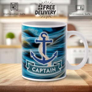 Nautical Captain Anchor Mug - Perfect for Sea Lovers