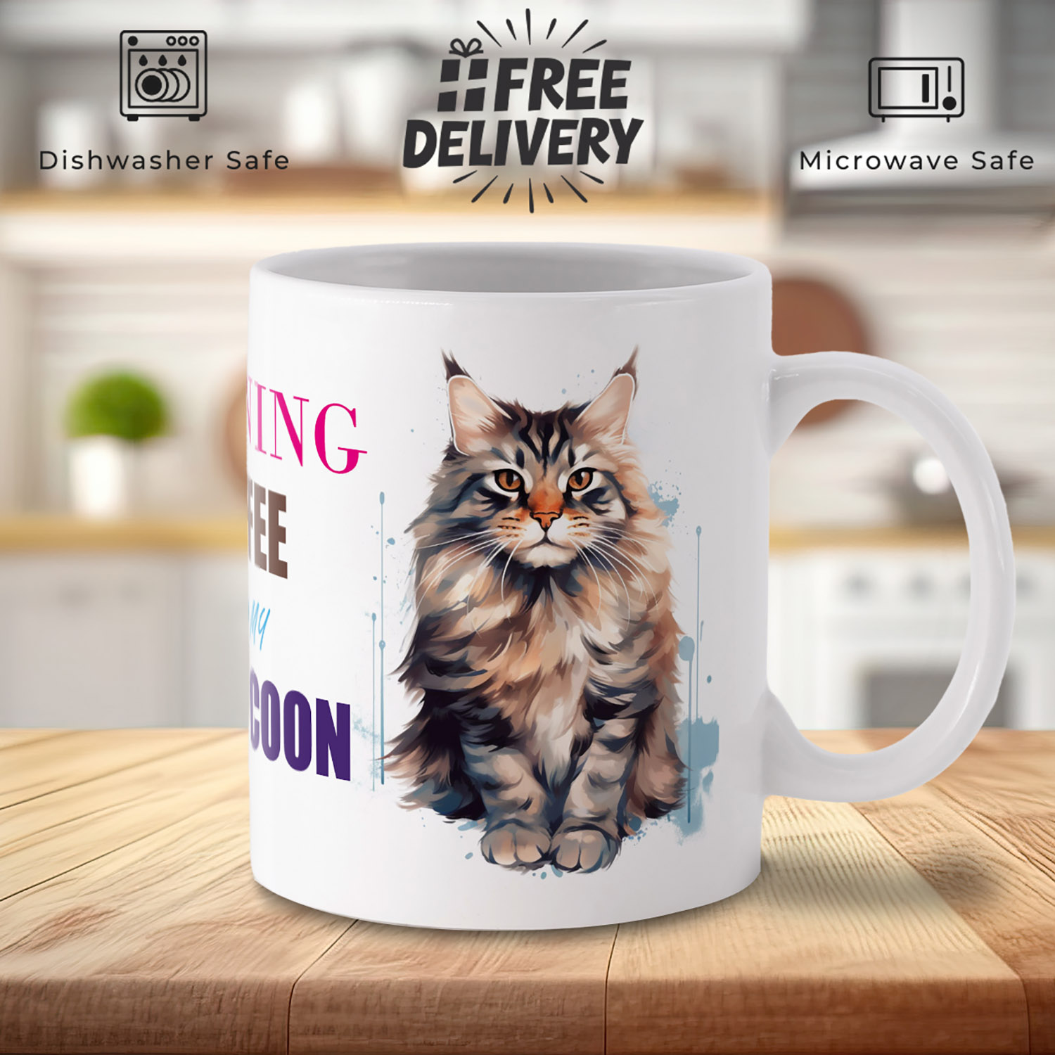 Maine Coon Cat Mug - Purrfect Gift for Cat Lovers