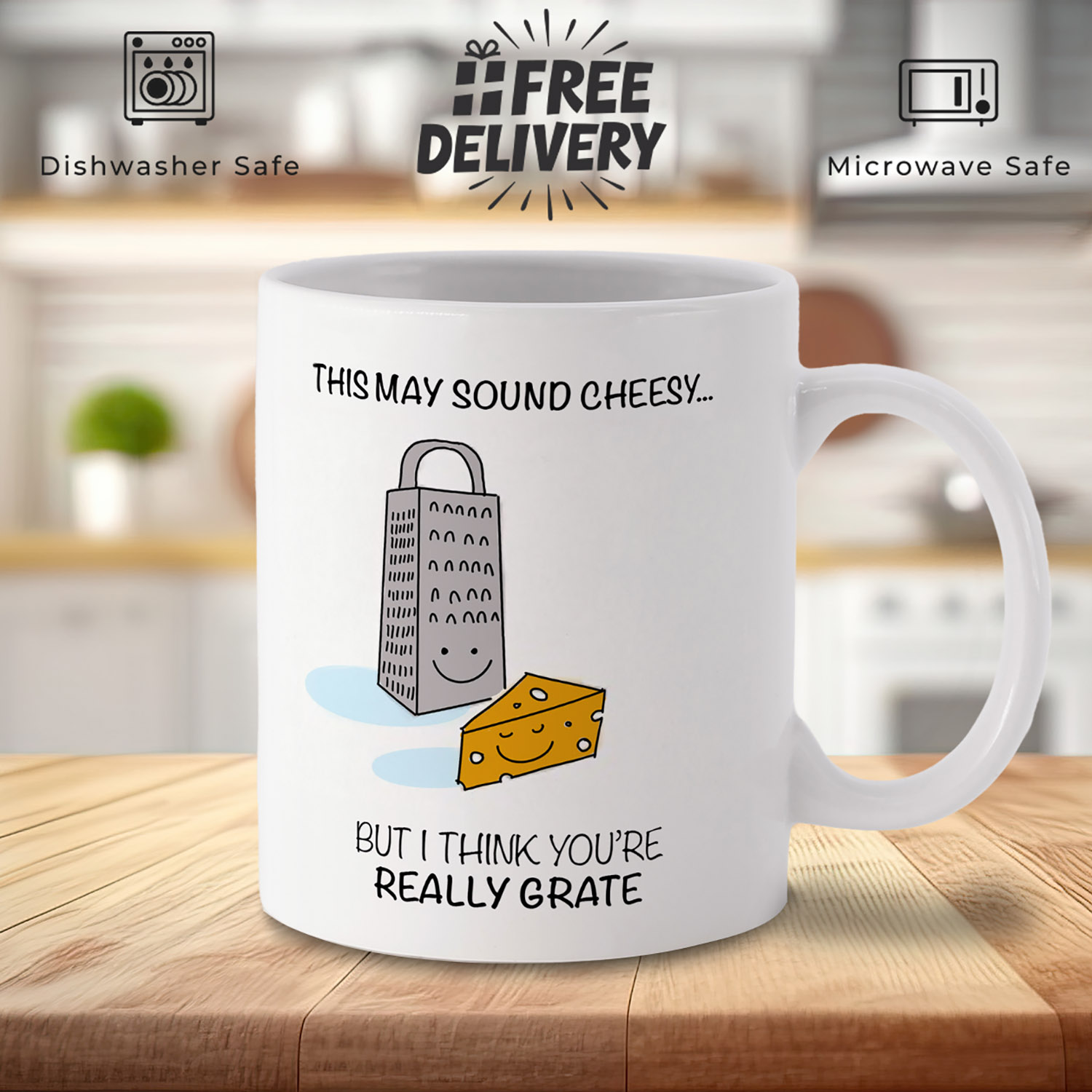 Cheesy Compliment Mug for Friends - Perfect Gift Idea