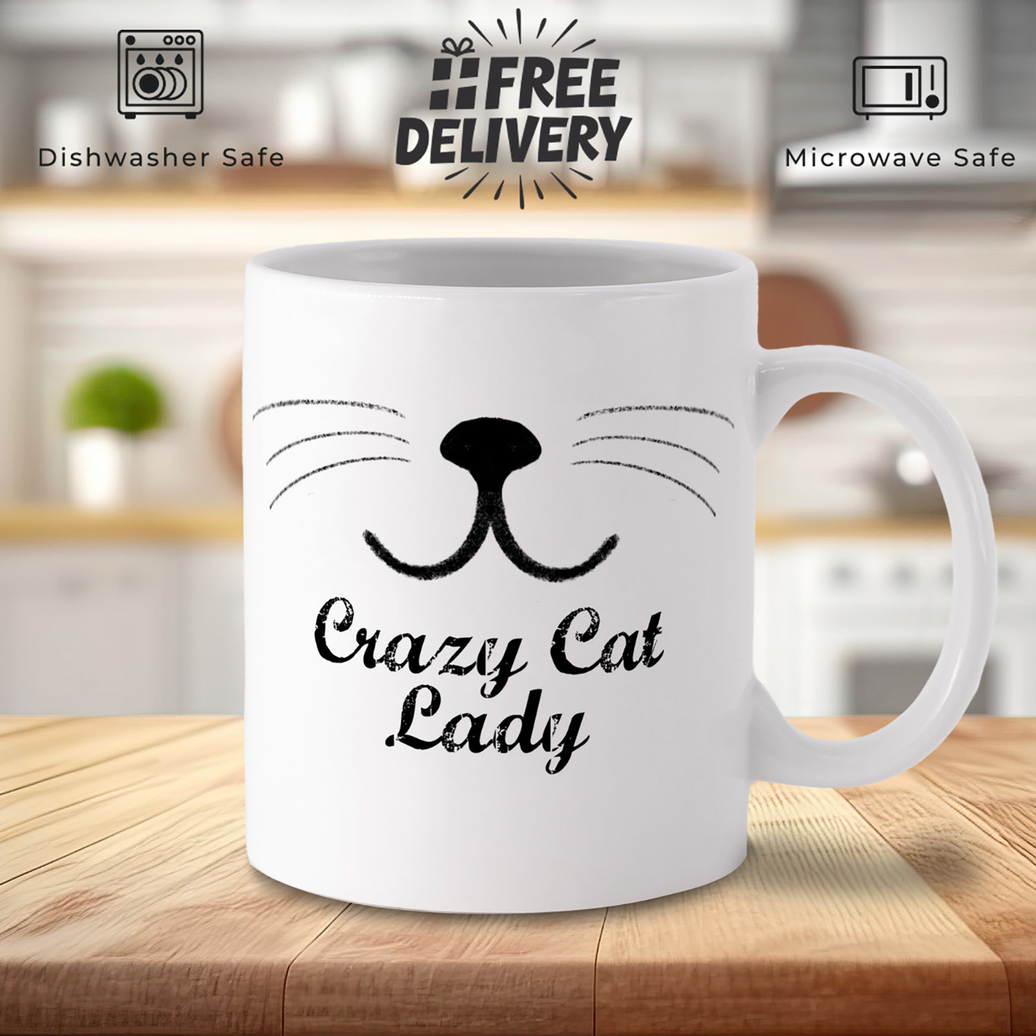 Crazy Cat Lady Mug - Purrfect Gift for Cat Lovers