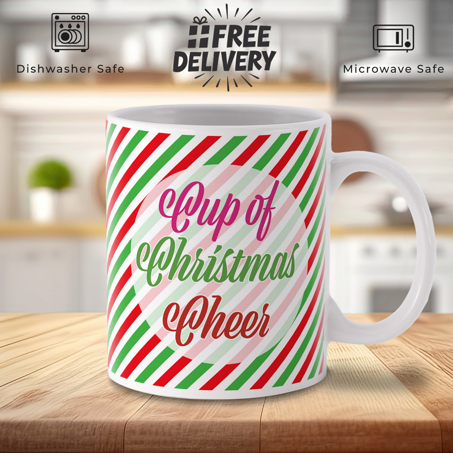 Festive Christmas Cheer Mug - Perfect Holiday Gift