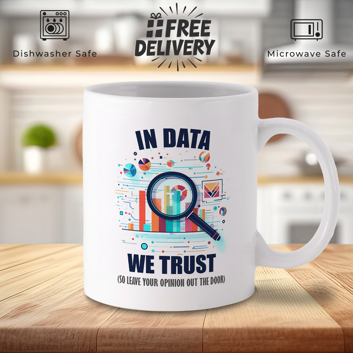 In Data We Trust Mug - Perfect Gift for Data Lovers