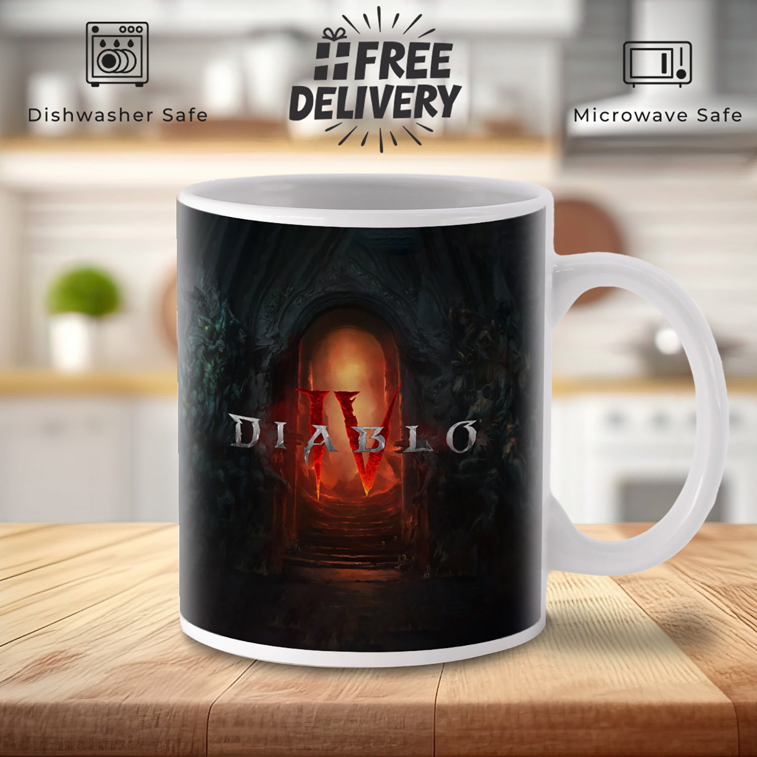 Diablo IV Collector's Mug - Perfect for Gamers & Fans