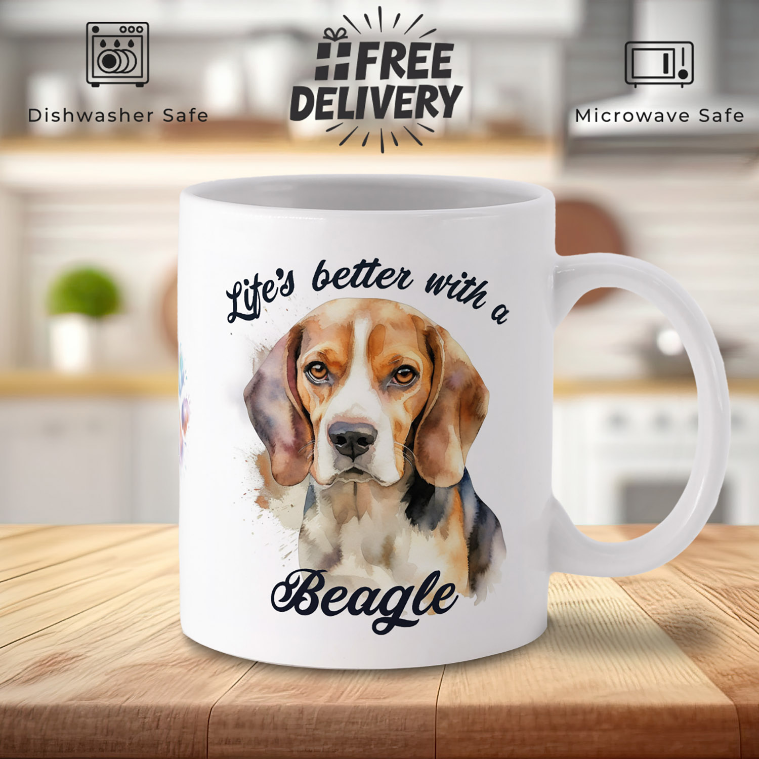 Charming Beagle Mug for Dog Lovers - Perfect Gift!