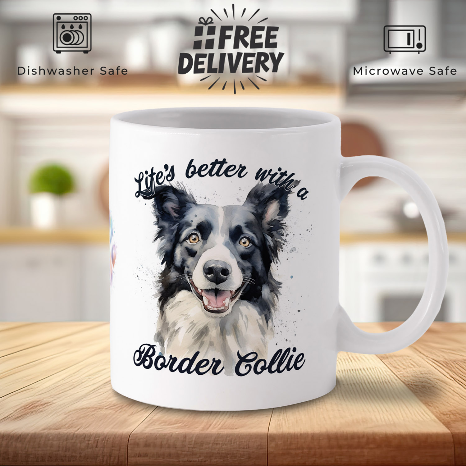 Charming Border Collie Mug for Dog Lovers - Perfect Gift!