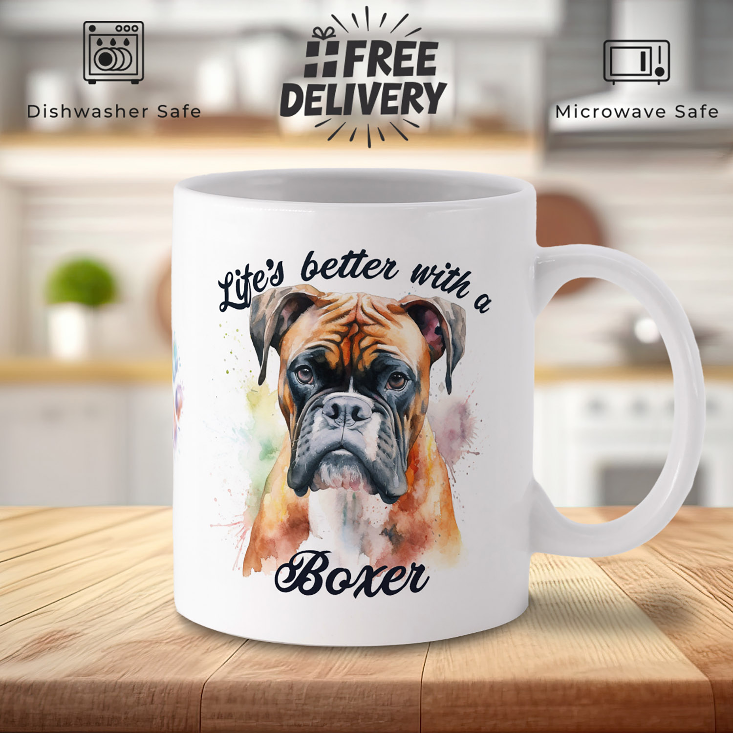 Boxer Dog Mug - Perfect Gift for Dog Lovers