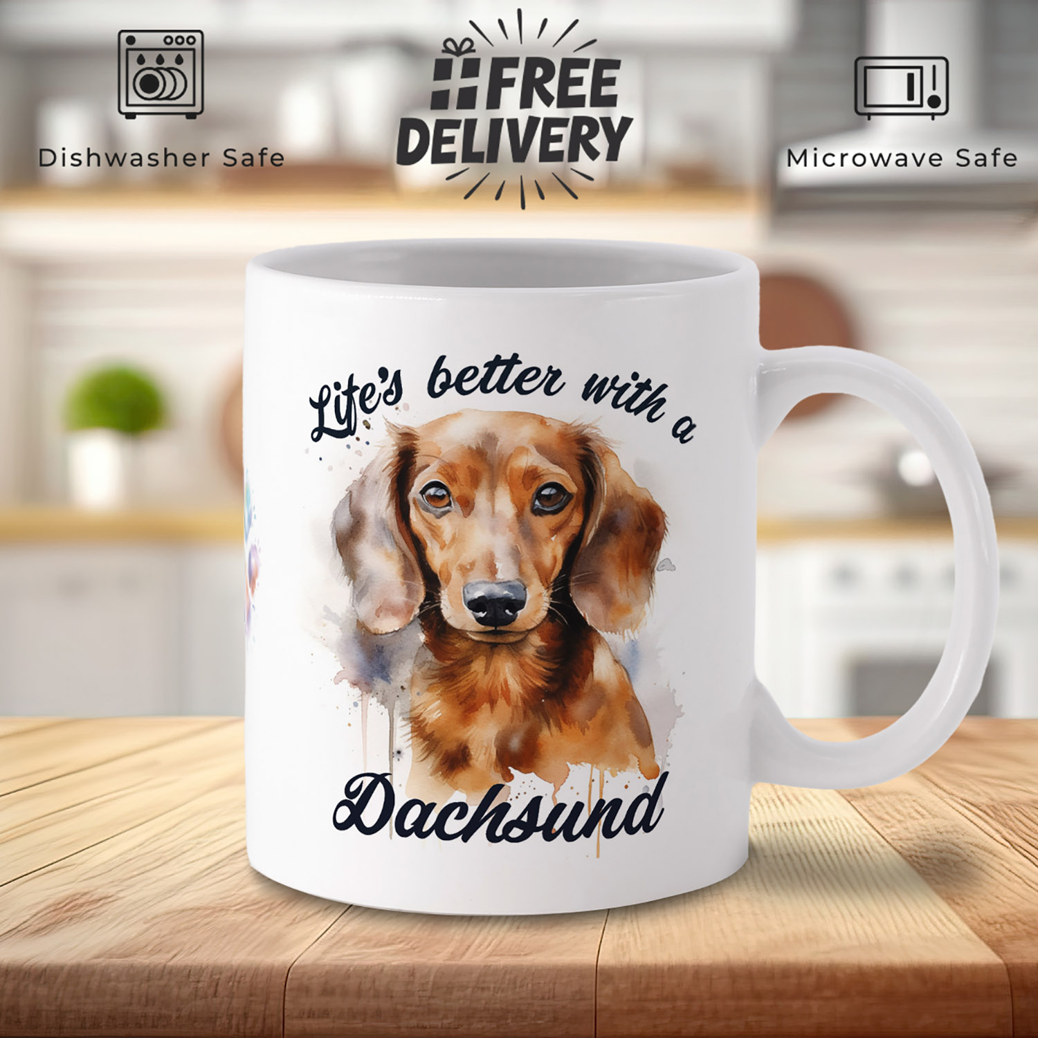 Charming Dachshund Mug for Dog Lovers - Perfect Gift