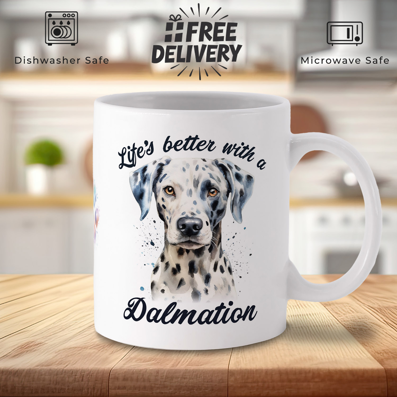 Charming Dalmatian Mug for Dog Lovers - Perfect Gift!