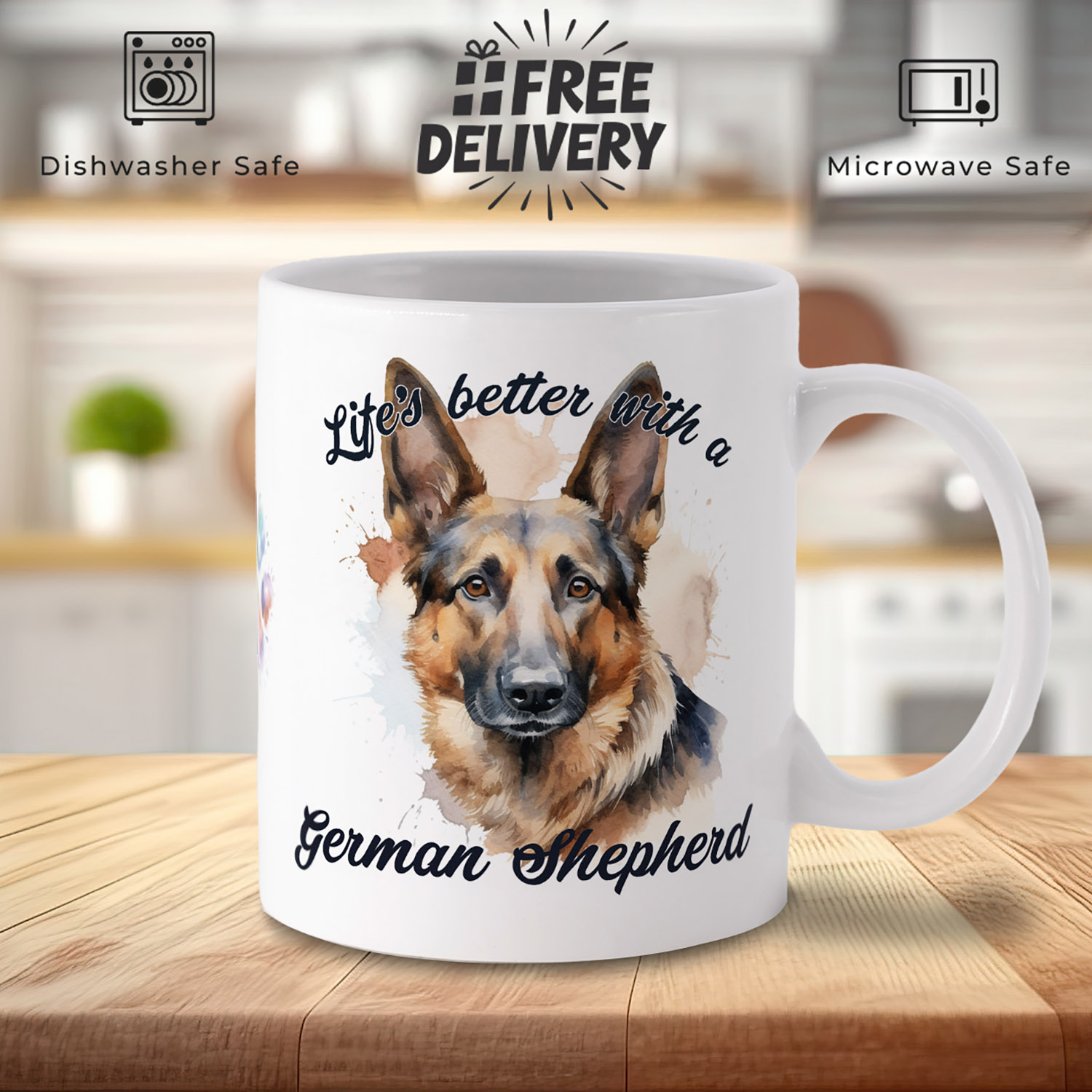 German Shepherd Lover's Mug - Perfect Gift for Dog Owners