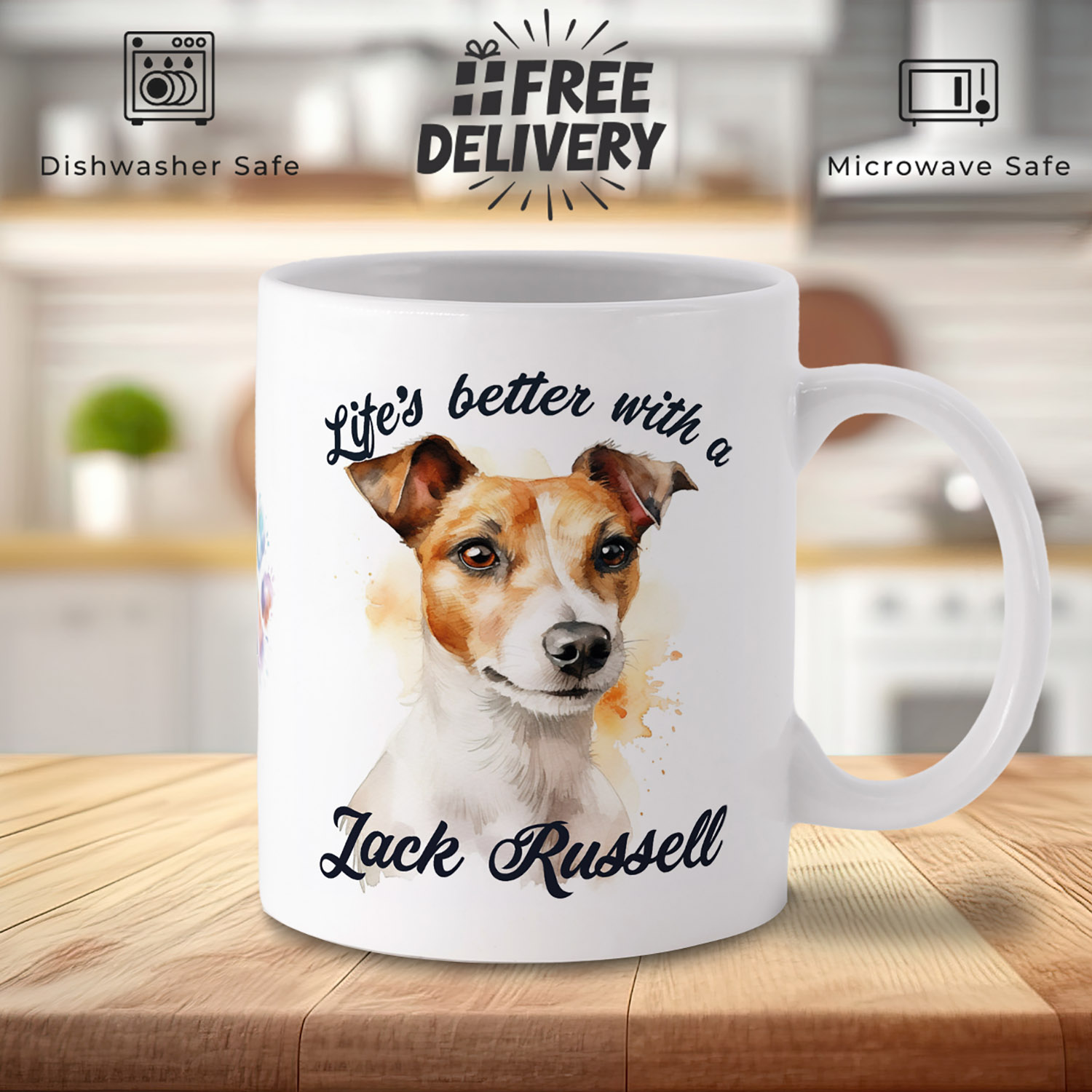 Charming Jack Russell Mug for Dog Lovers - Perfect Gift!