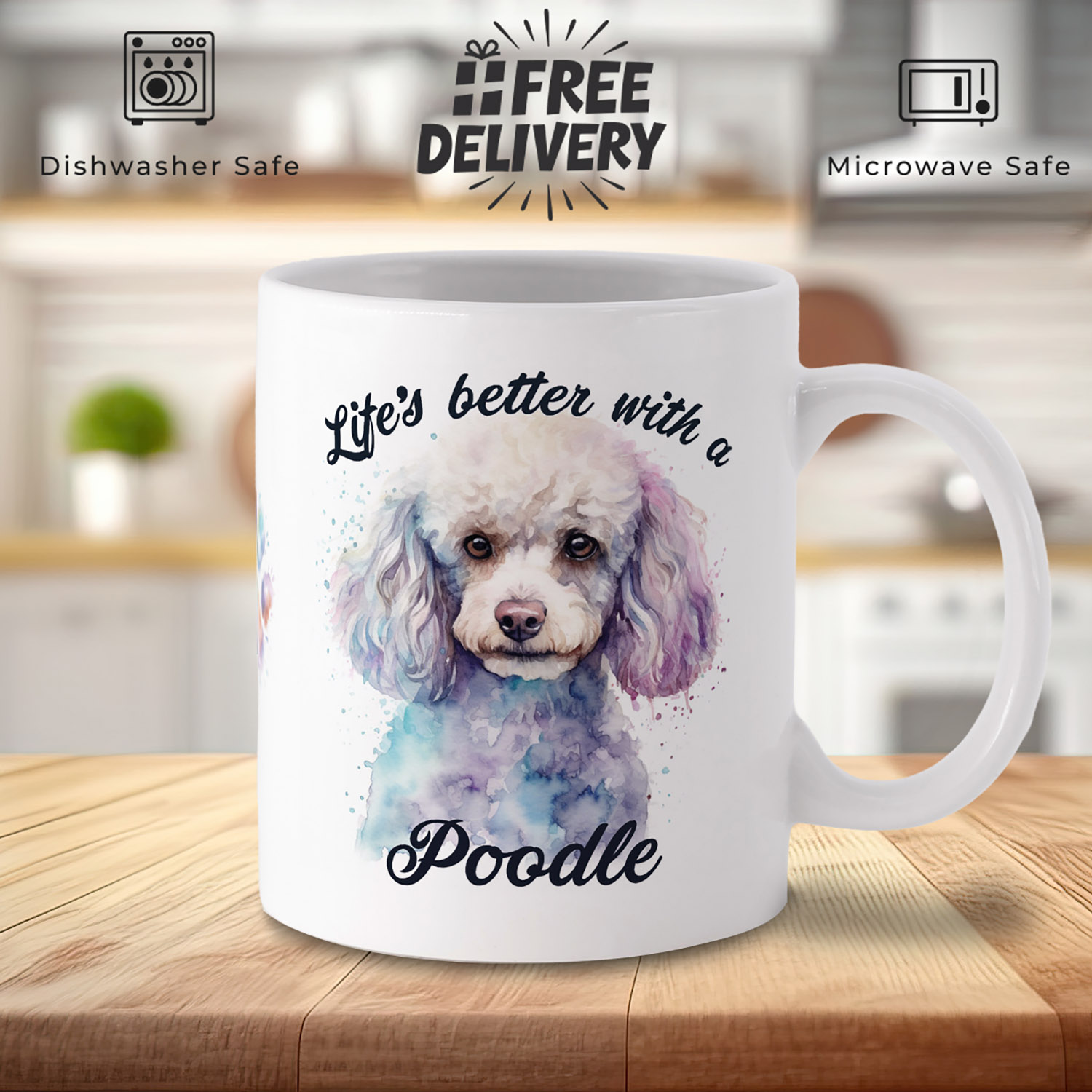 Charming Poodle Mug for Dog Lovers - Perfect Gift Idea!