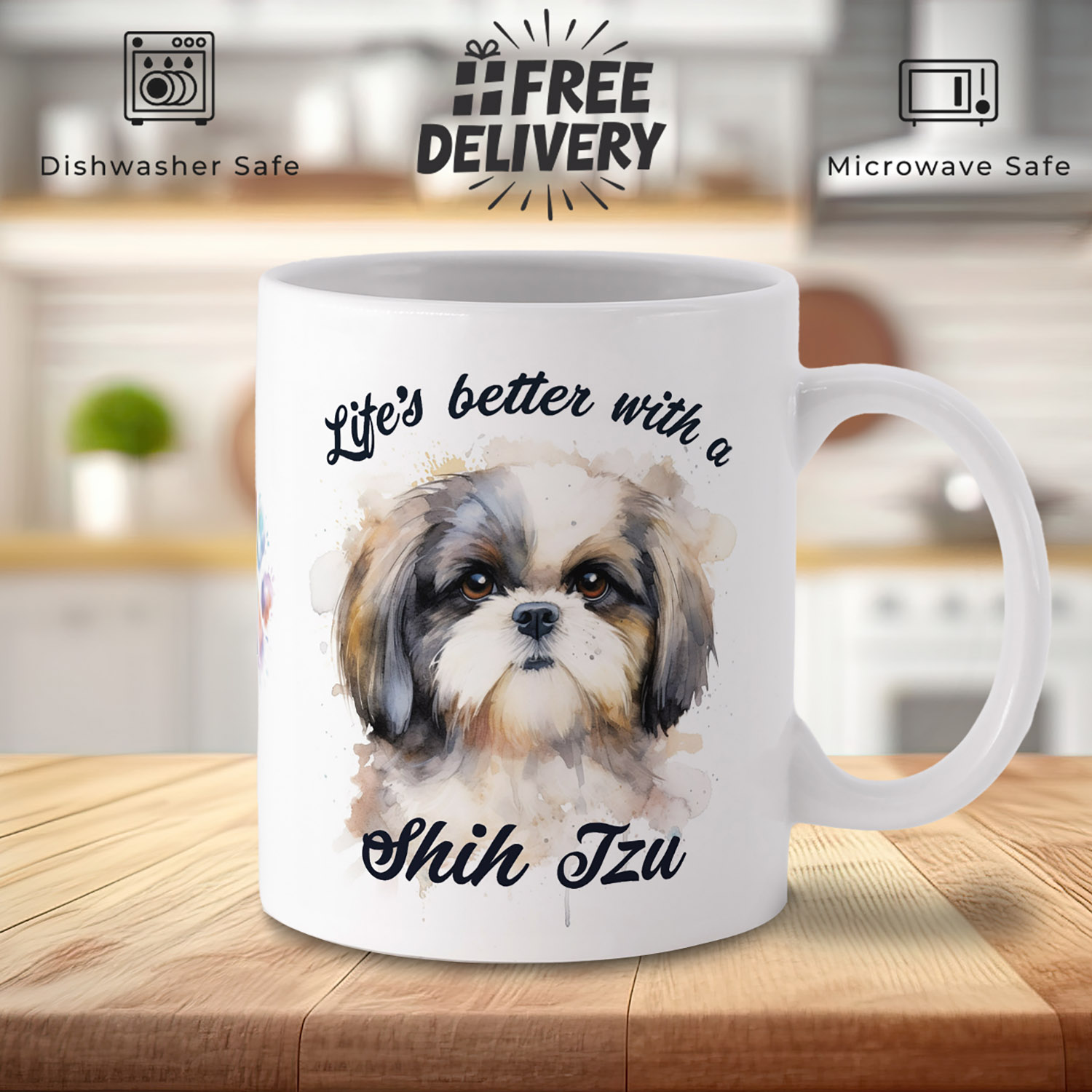 Adorable Shih Tzu Mug for Dog Lovers - Perfect Gift!