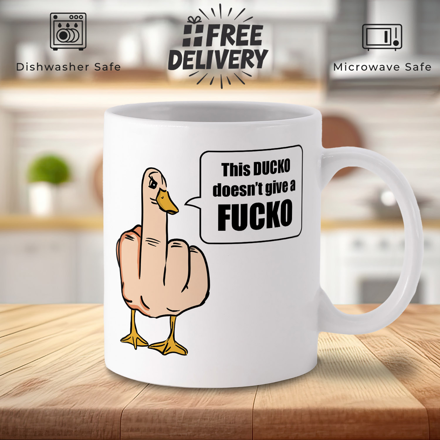 Funny 'Ducko' Mug - Perfect Gift for Sarcastic Friends