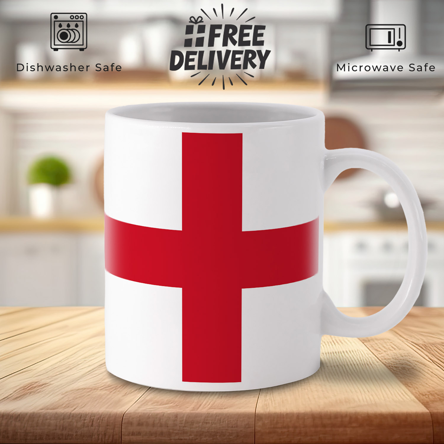 St. George's Cross Mug - Perfect Gift for England Fans