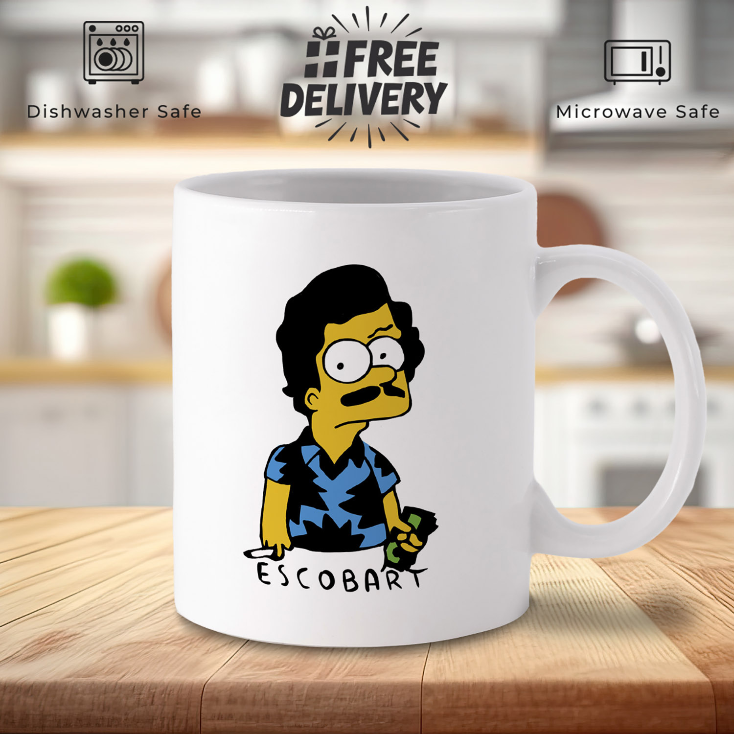 Escobart Simpsons Mafia Mug - Unique Gift for Fans