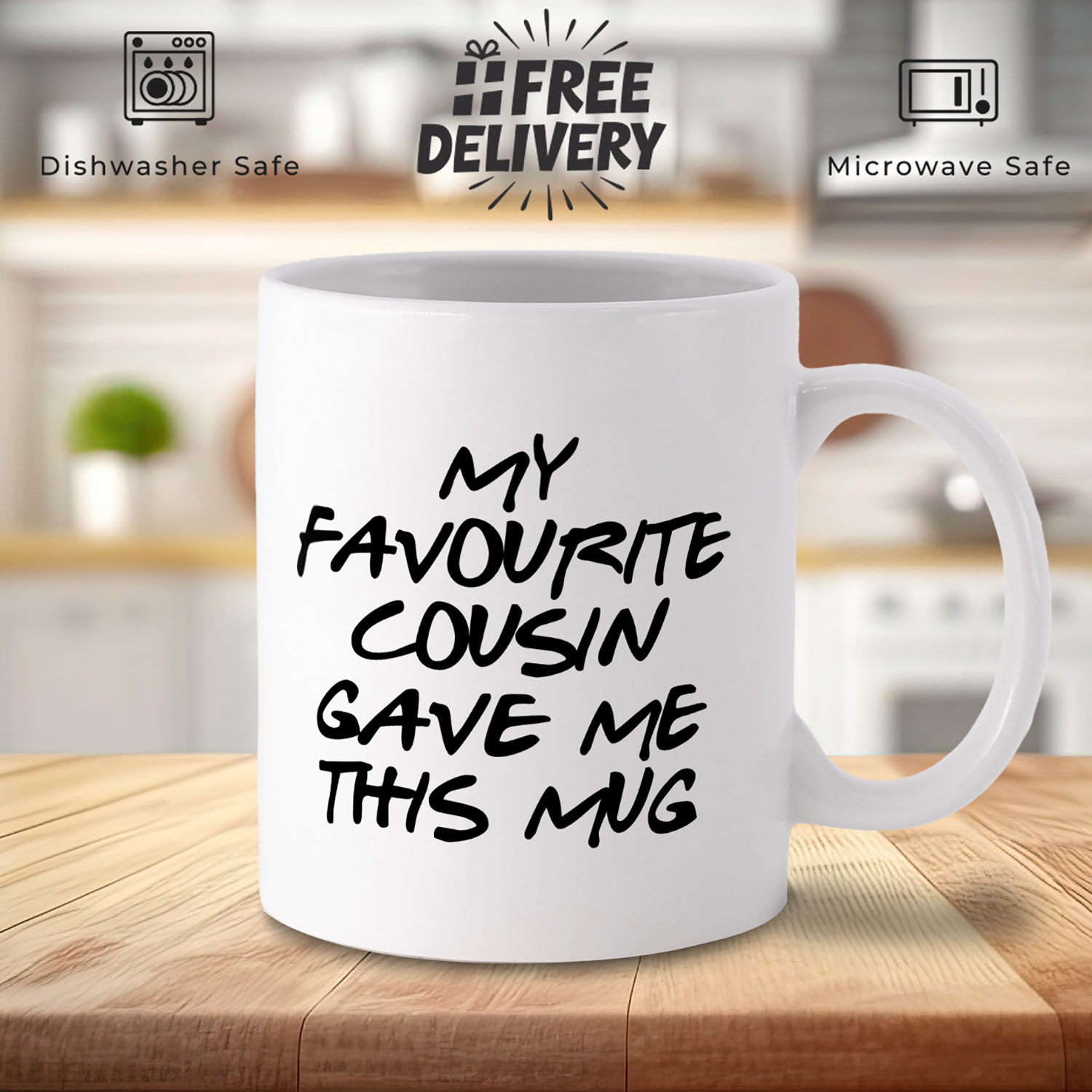 My Favourite Cousin Mug - Perfect Gift for Family