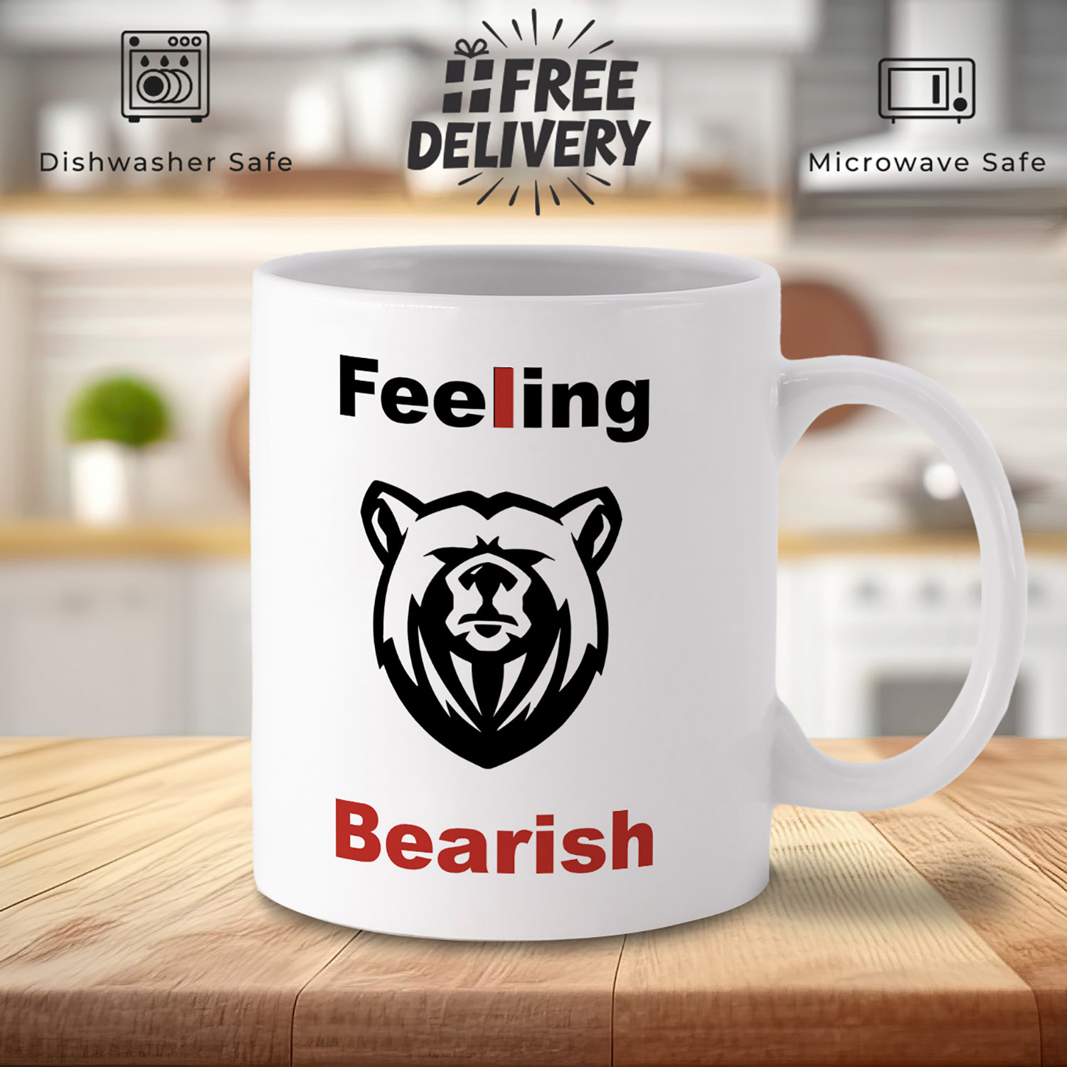 Feeling Bearish Crypto Mug - Perfect Gift for Traders