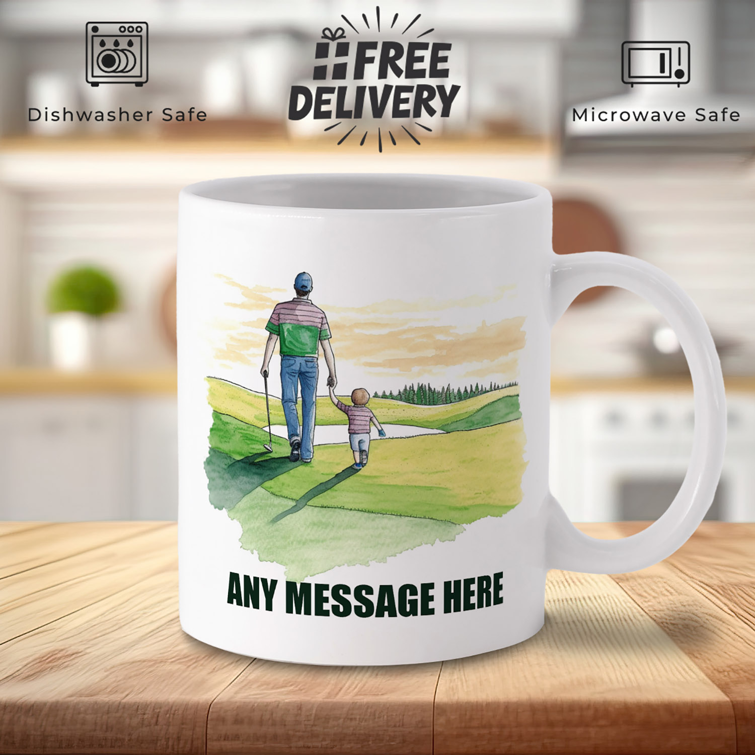 Father-Son Golfing Mug: Unique Gift for Golf Lovers