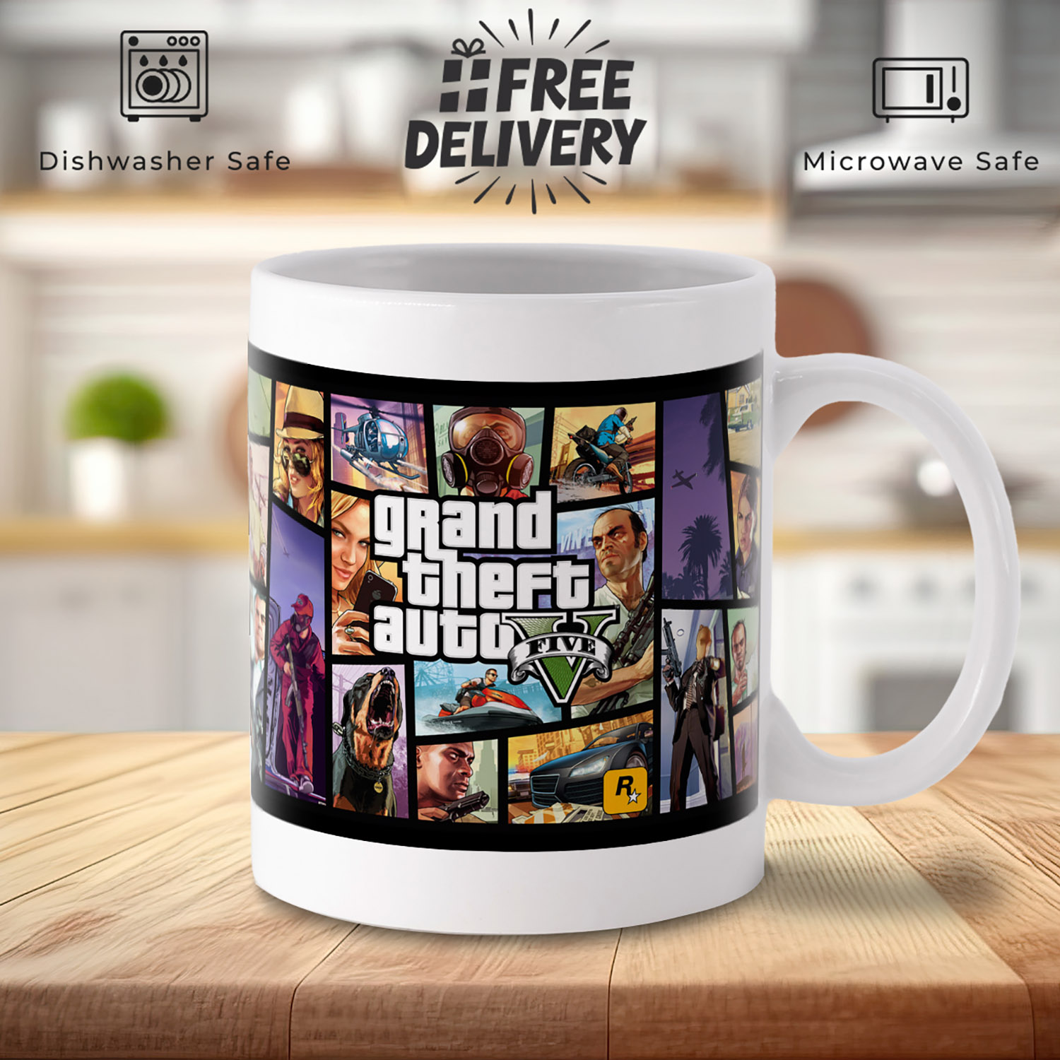 Grand Theft Auto V Mug - Perfect Gift for Gamers