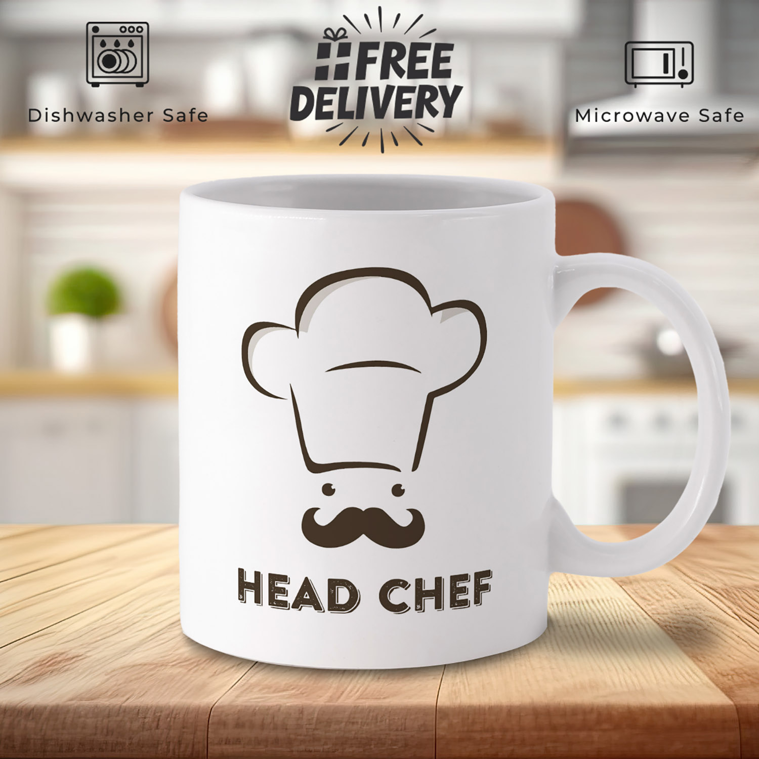 Chef Illustrated Design Mug - Perfect Gift for Culinary Lovers