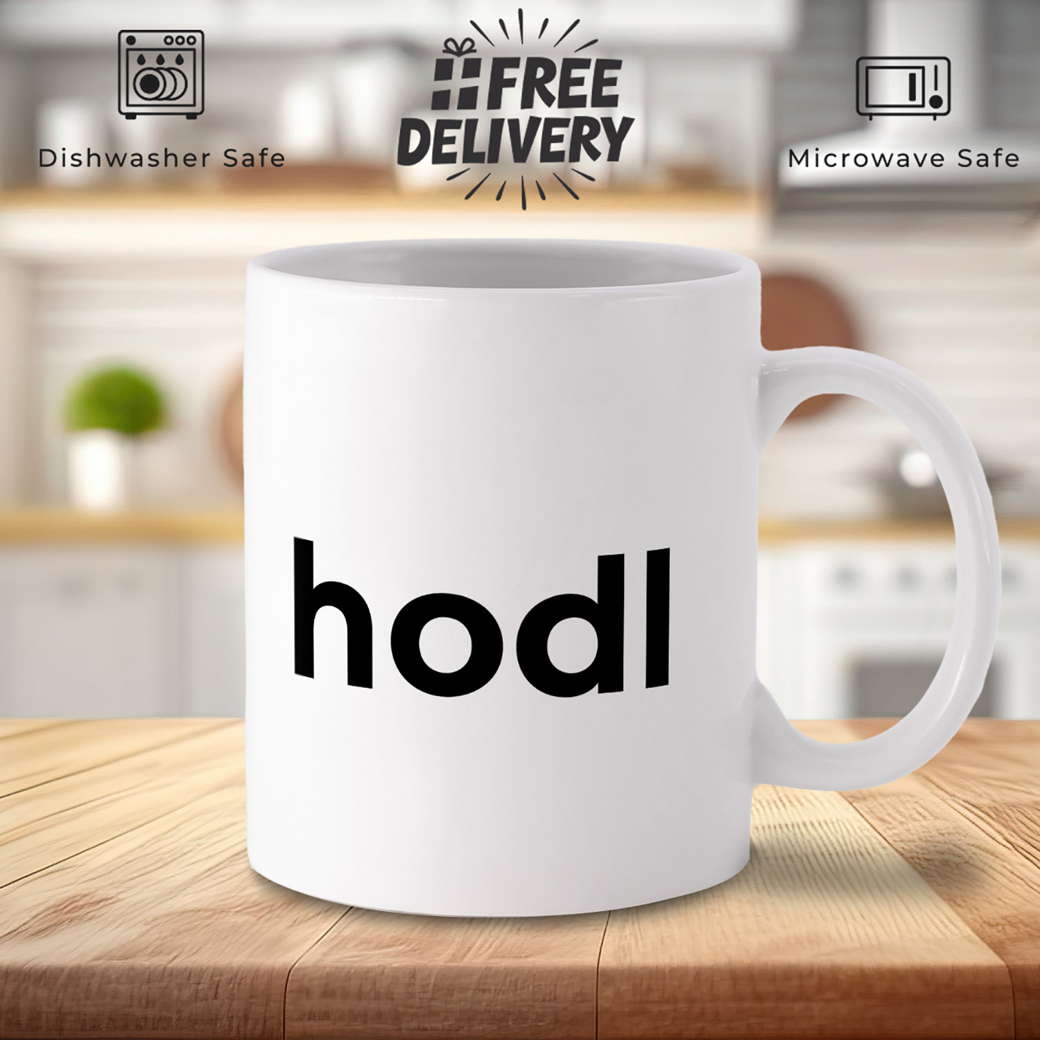 Crypto HODL Mug: Perfect Gift for Bitcoin Enthusiasts