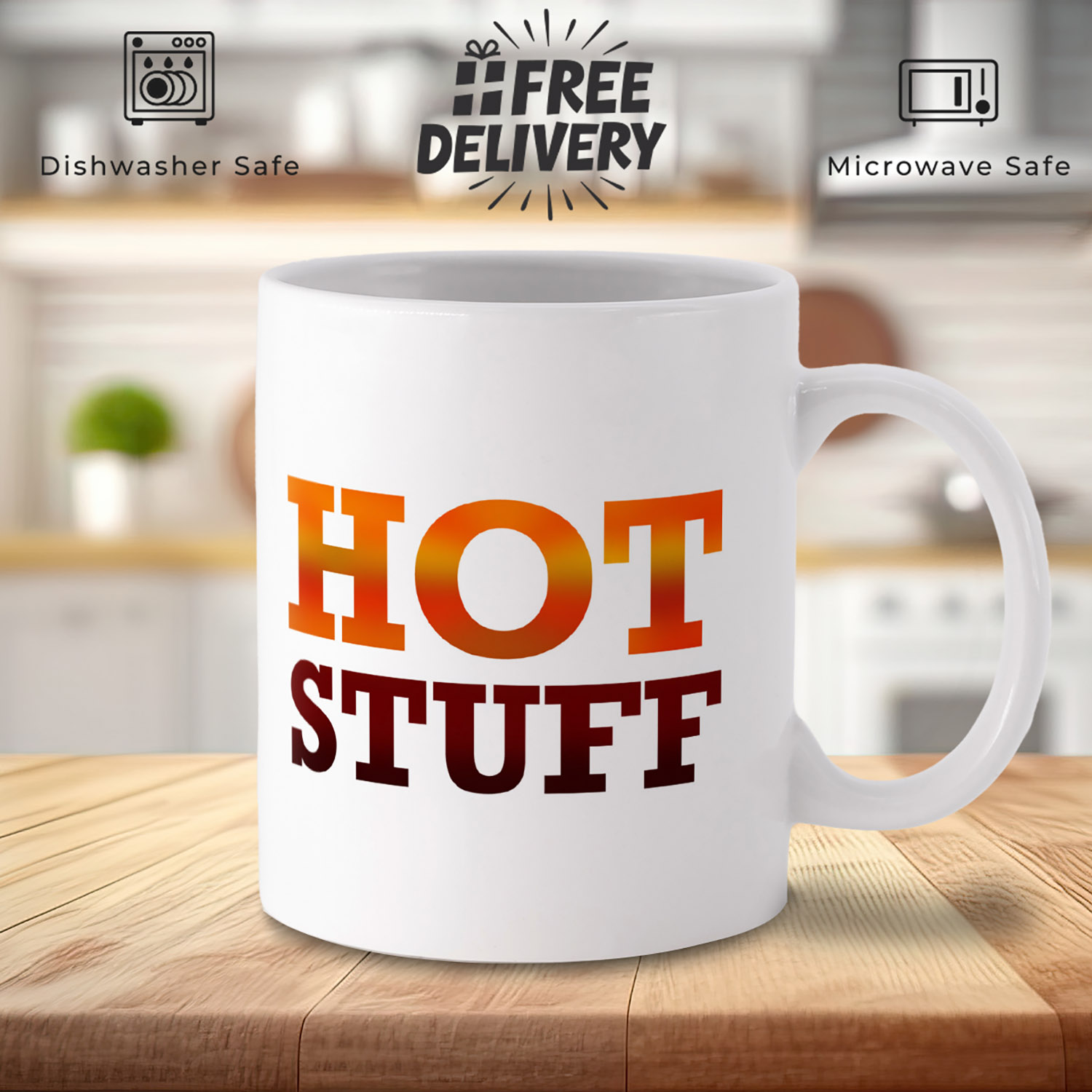 Hot Stuff Mug: Fun Gift for Coffee Lovers & Spice Enthusiasts