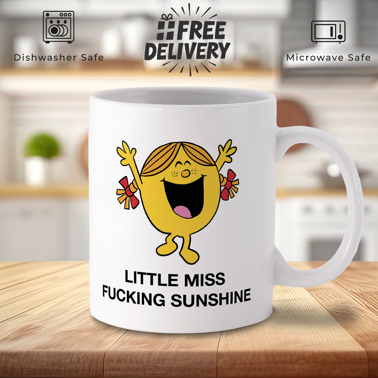 Little Miss F*cking Sunshine Mug - Fun Gift for Sassy Friends