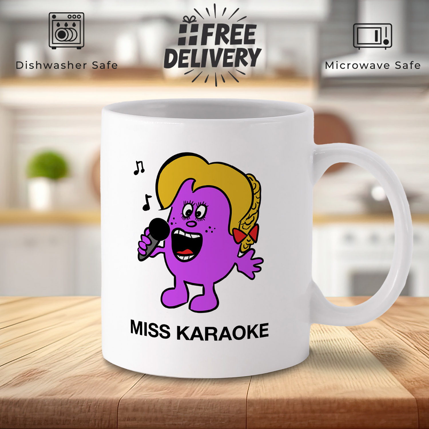 Little Miss Karaoke Mug - Fun Gift for Singing Enthusiasts