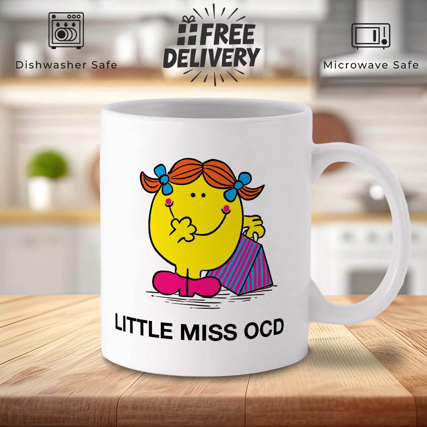 Little Miss OCD Mug - Fun Gift for Organized Coffee Lovers