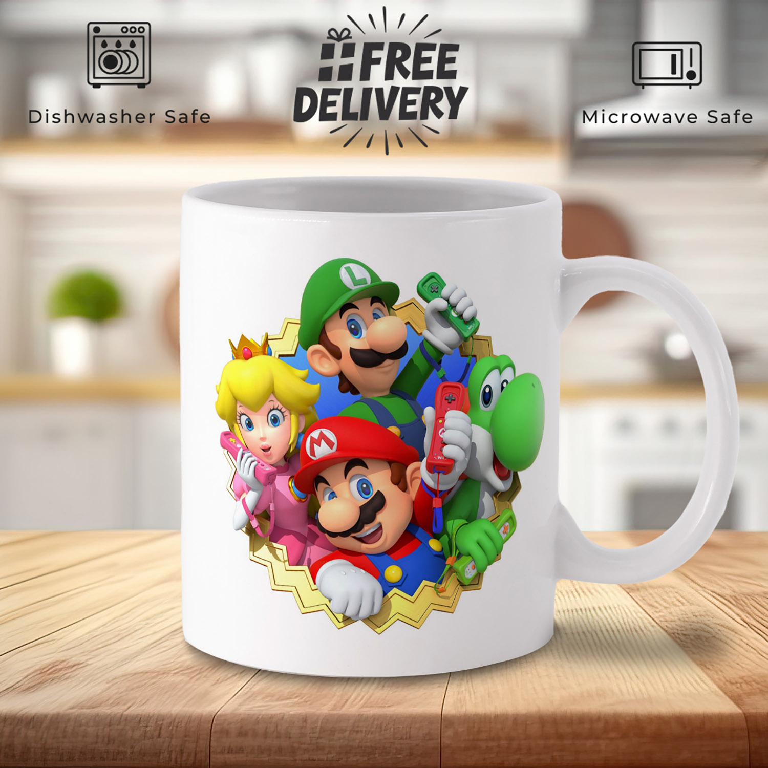 Super Mario Bros Mug - Perfect Gift for Gamers & Fans