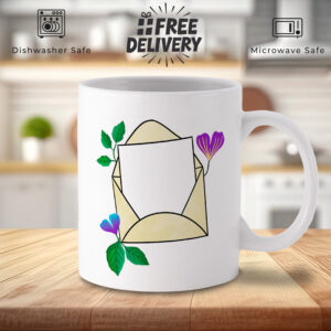 Personalised Message Envelope Mug - Unique Gift for Loved Ones