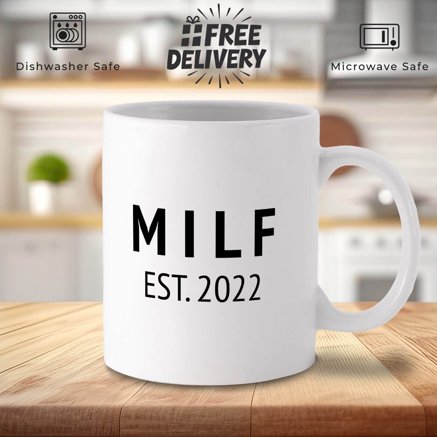 Personalised 'MILF Est. 2023' Coffee Mug - Perfect Gift