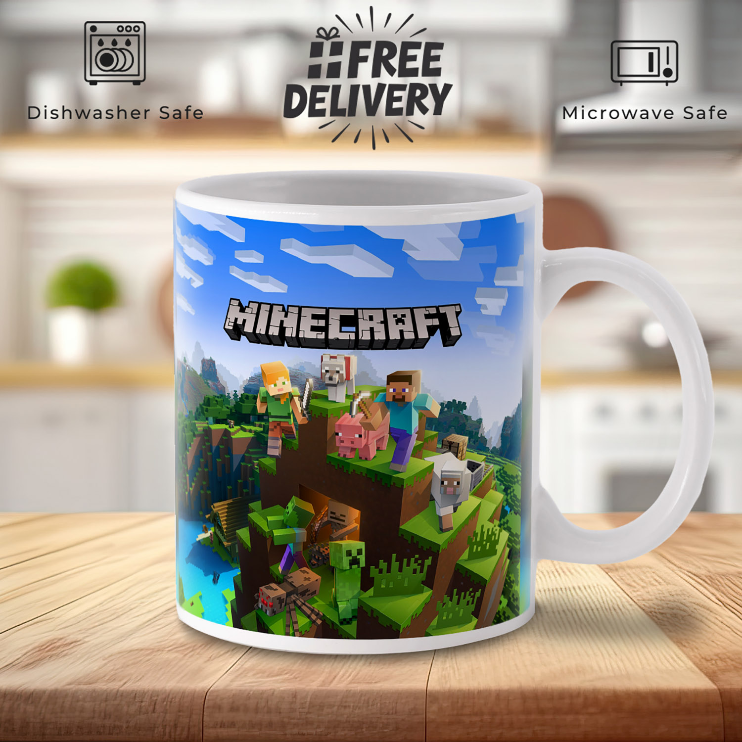 Minecraft Adventure Mug - Perfect Gift for Gamers!