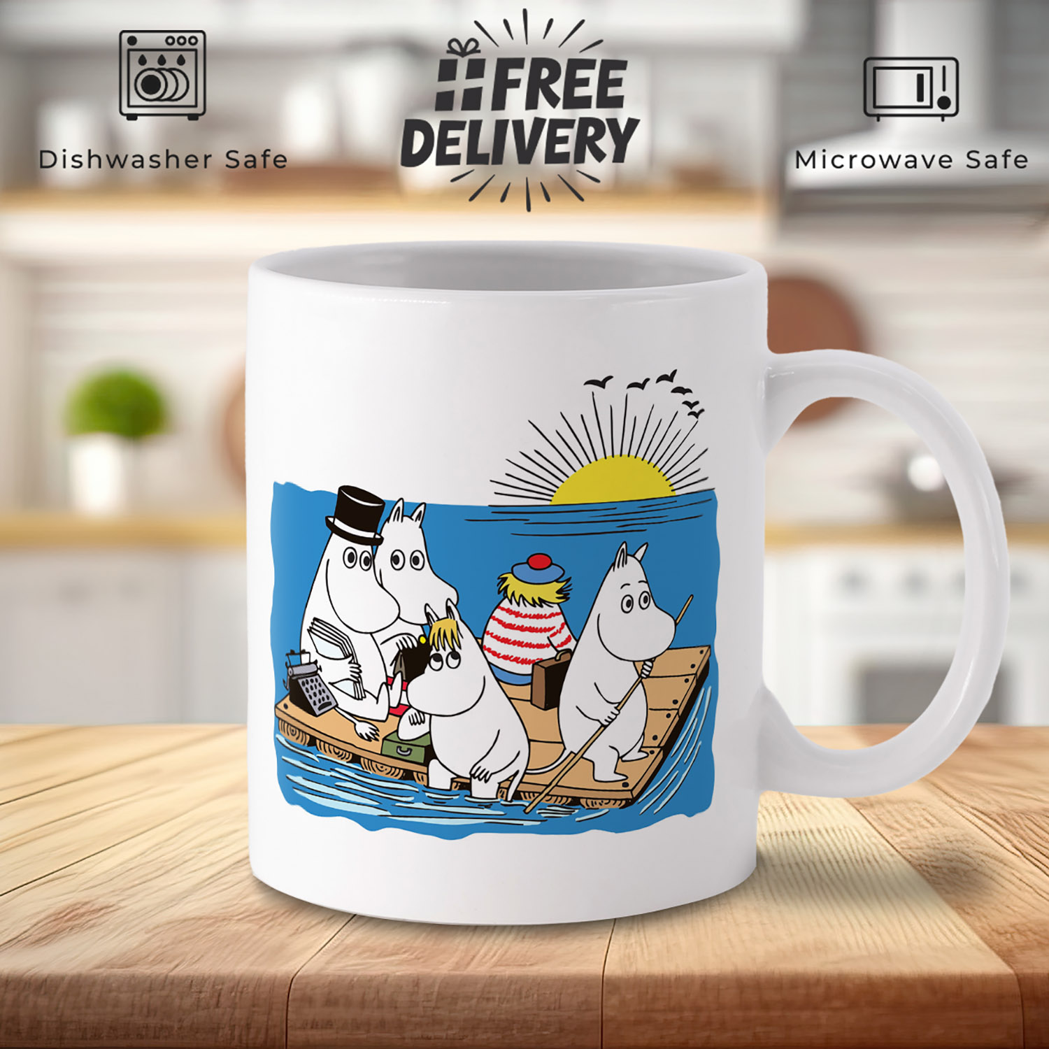 Moomin at Sea Mug - Whimsical Design for Cozy Sips