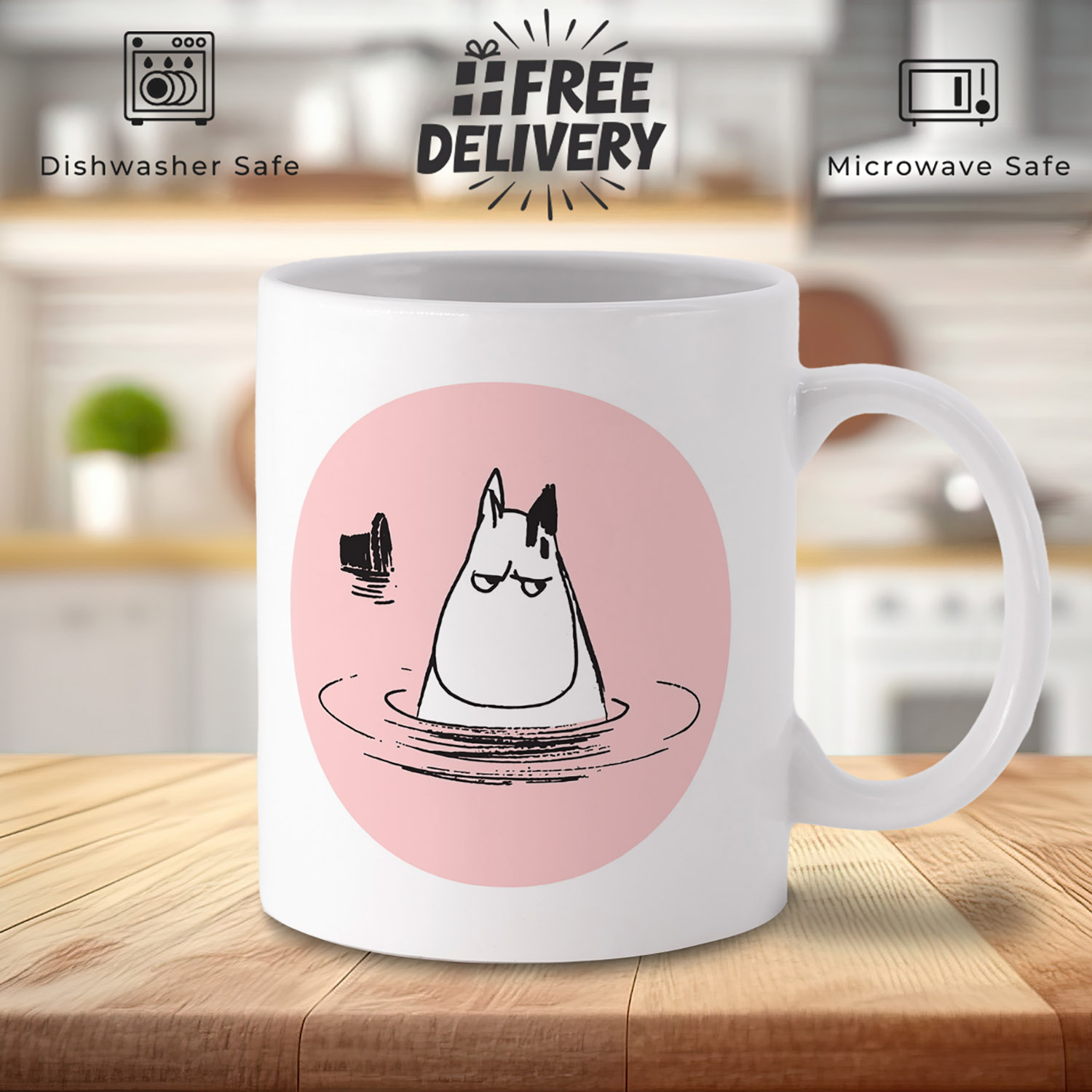 Charming Moomin Pink Mug for Cozy Tea Moments